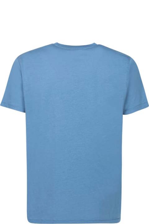 Tom Ford Topwear for Men Tom Ford Blue Lyocell T-shirt