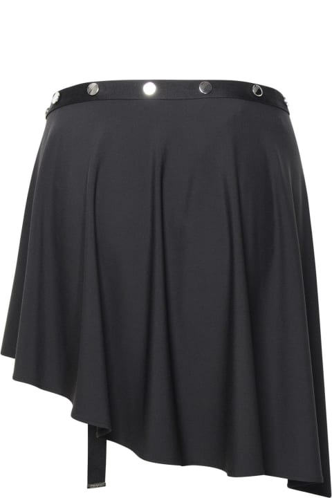 Skirts for Women The Attico Asymmetric Stud-embellished Mini Skirt