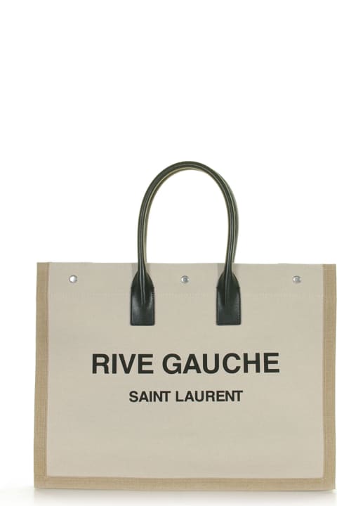 Large Rive Gauche Canvas Tote Bag
