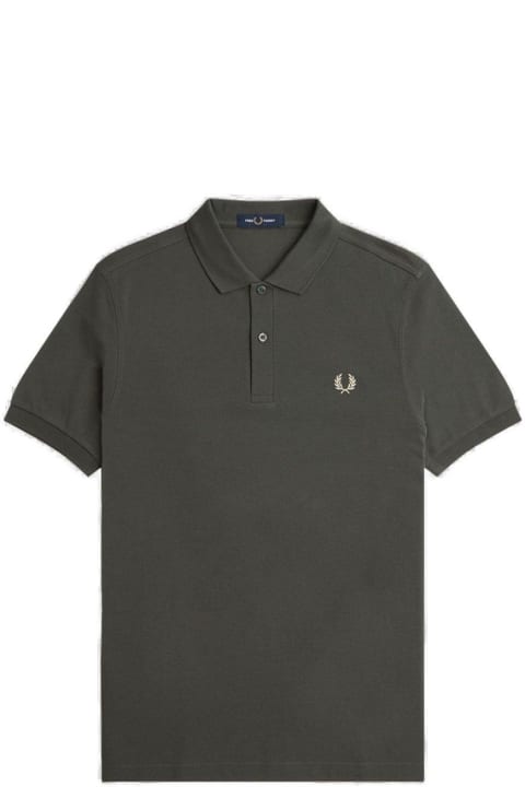 Fred Perry for Men Fred Perry Laurel Wreath-embroidered Short-sleeved Polo Shirt