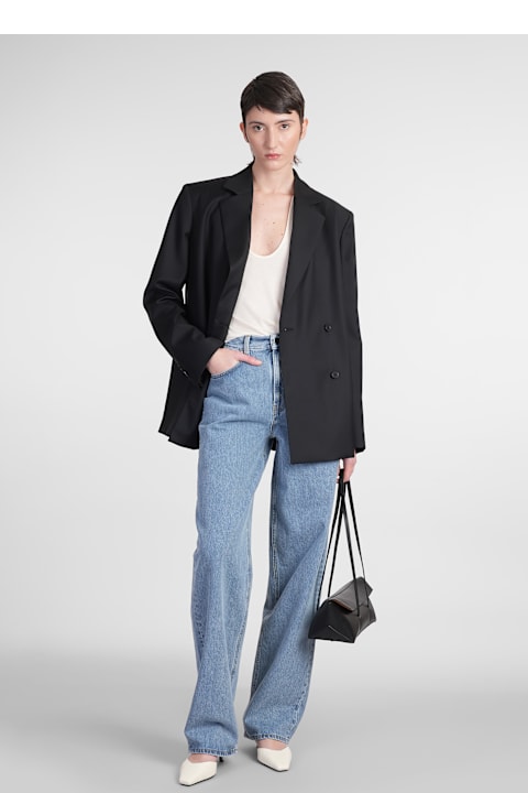 Loulou Studio Jeans for Women Loulou Studio Samur Jeans In Blue Cotton