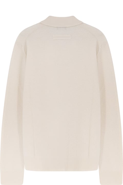 أدوات منزلية Zegna Jacquard Cashmere Polo Sweater