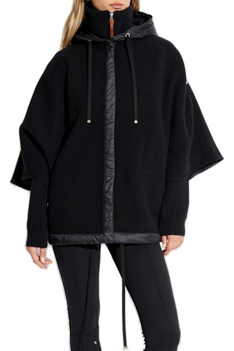 Moncler خصم على Women Moncler Hooded Down Poncho