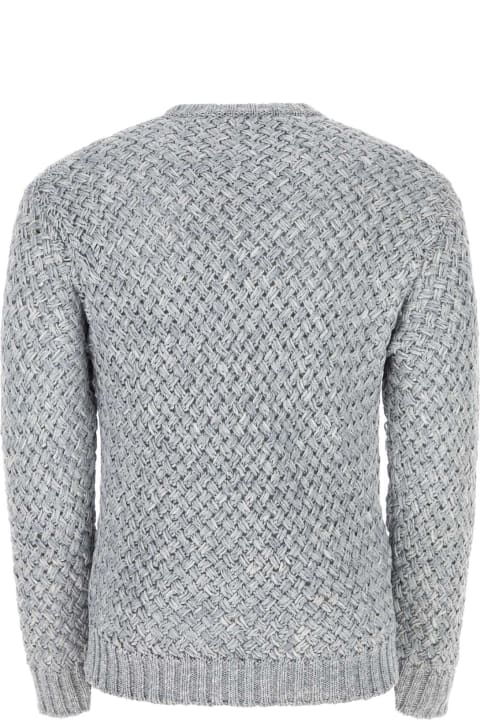 Koché Clothing for Women Koché Melange Grey Cotton Sweater