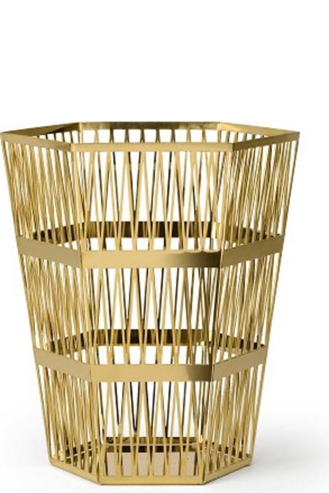 Homeware Ghidini 1961 Tip Top - Small Paper Basket Polished Gold