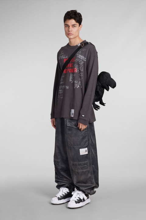 Mihara Yasuhiro Fleeces & Tracksuits for Men Mihara Yasuhiro T-shirt In Black Cotton