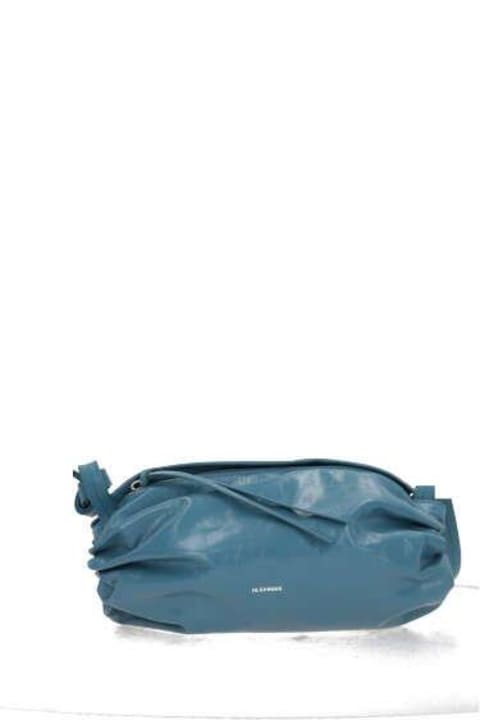 Jil Sander Shoulder Bags for Women Jil Sander Logo Printed Drawstring-detailed Crossbody Bag