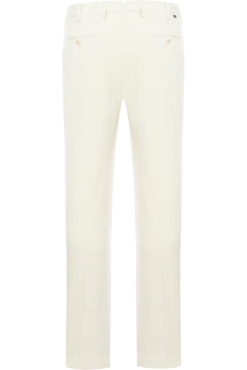 Incotex سراويل لـ القسم الرجالي Incotex Cotton Trousers With Pleats