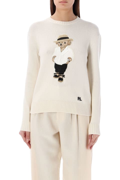 Ralph Lauren Sweaters for Women Ralph Lauren Linen Polo Bear Sweater