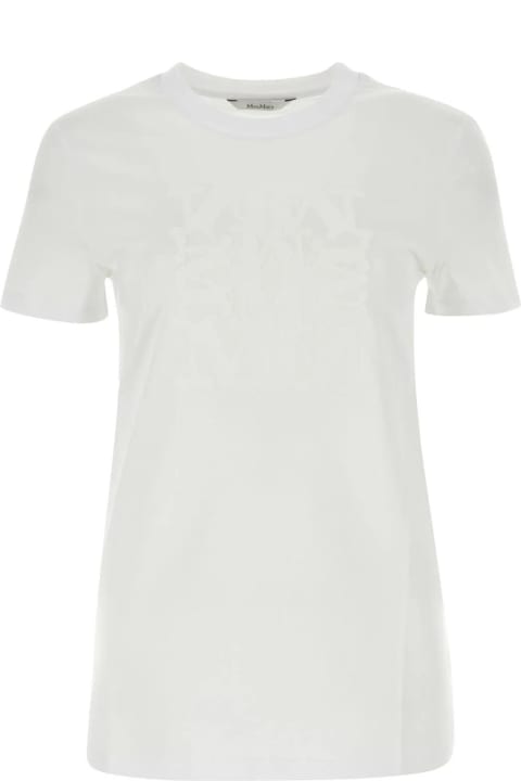 Max Mara Topwear for Women Max Mara White Cotton Taverna T-shirt