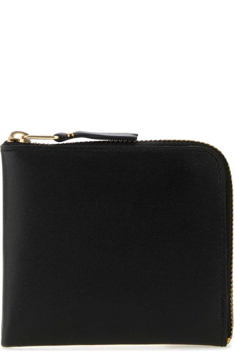 Accessories Sale for Men Comme des Garçons Black Leather Wallet