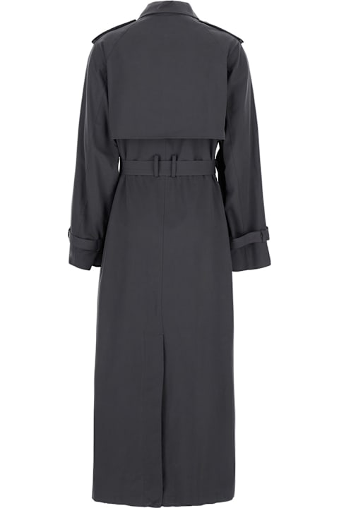 Pinko Coats & Jackets for Women Pinko Trench Toffee With Wind Flap And Belt