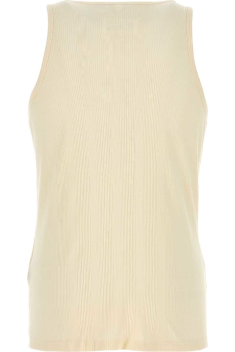 Homeware Maison Margiela Ivory Cotton Blend Tank Top