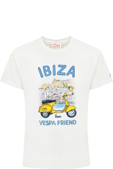 MC2 Saint Barth for Men MC2 Saint Barth T-shirt With Ibiza Vespa Friend Print