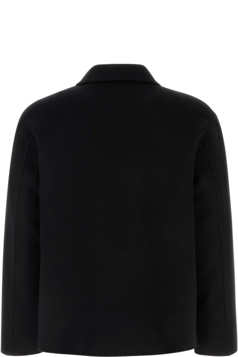 Clothing Sale for Men Loewe Black Wool Blend Jacket