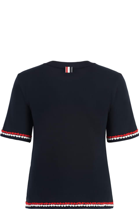 Thom Browne Topwear for Women Thom Browne Cotton Crew-neck T-shirt