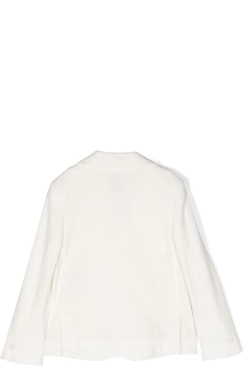 Fay Coats & Jackets for Women Fay Ivory Honeycomb Knitted Blazer