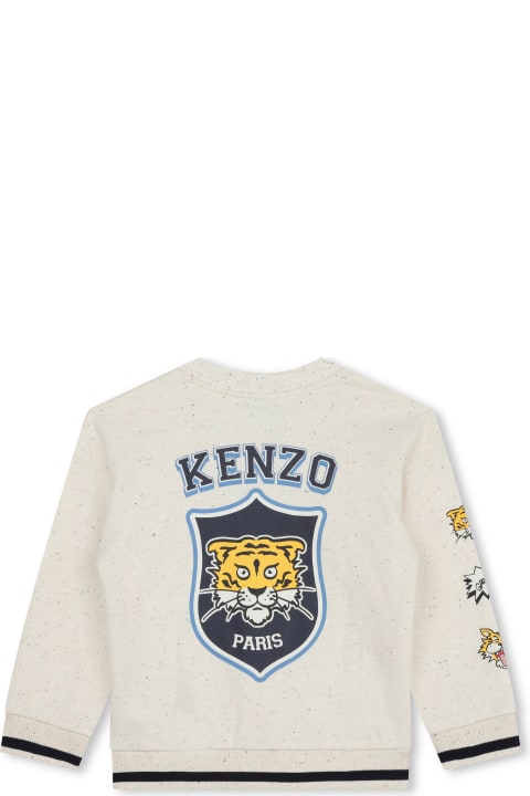 ボーイズ Kenzo Kidsのニットウェア＆スウェットシャツ Kenzo Kids Cardigan Con Logo