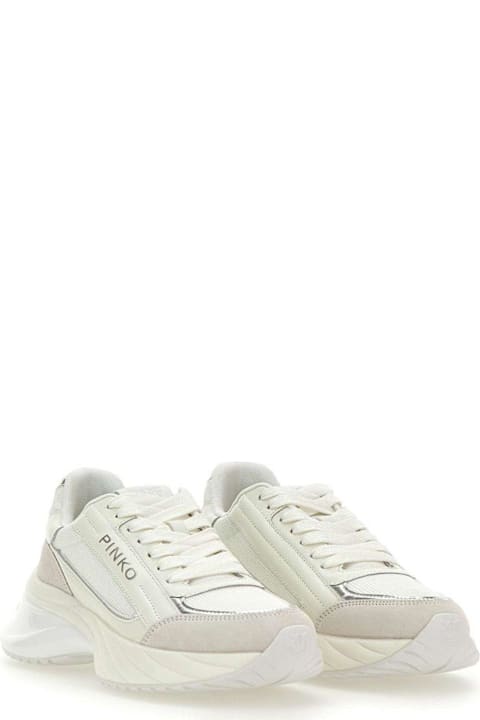 Pinko Ariel 07 Logo Lettering Lace-up Sneakers