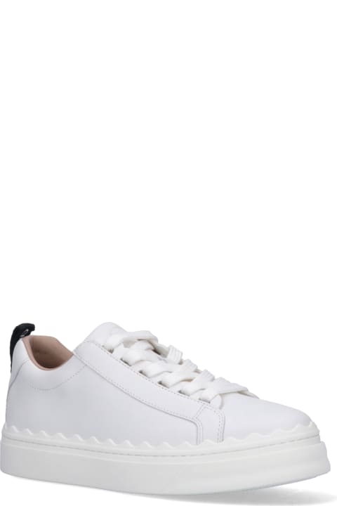Chloé Sneakers for Women Chloé Lauren Sneakers In White Leather