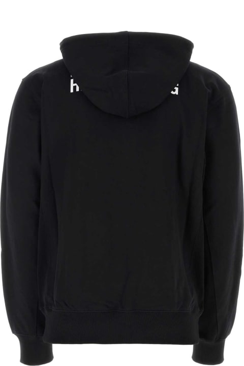 メンズ Helmut Langのフリース＆ラウンジウェア Helmut Lang Black Cotton Sweatshirt