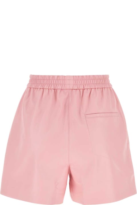 Nanushka Pants & Shorts for Women Nanushka Pink Synthetic Leather Brenna Shorts
