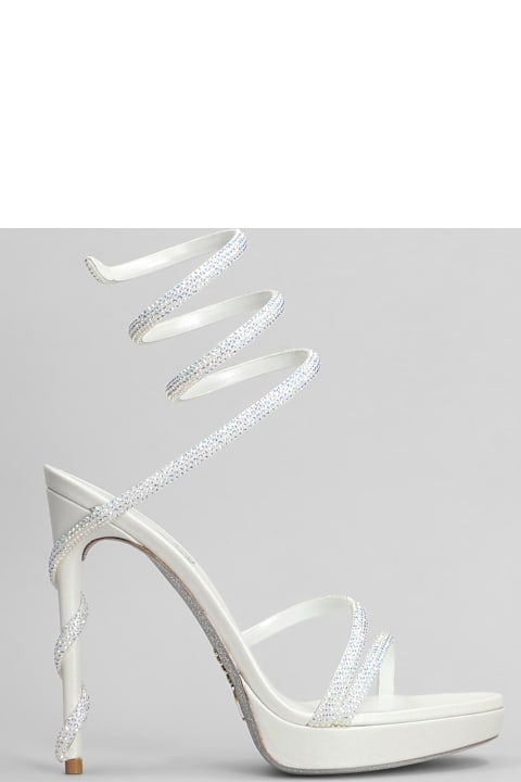 Shoes for Women René Caovilla Margot Sandals In White Leather