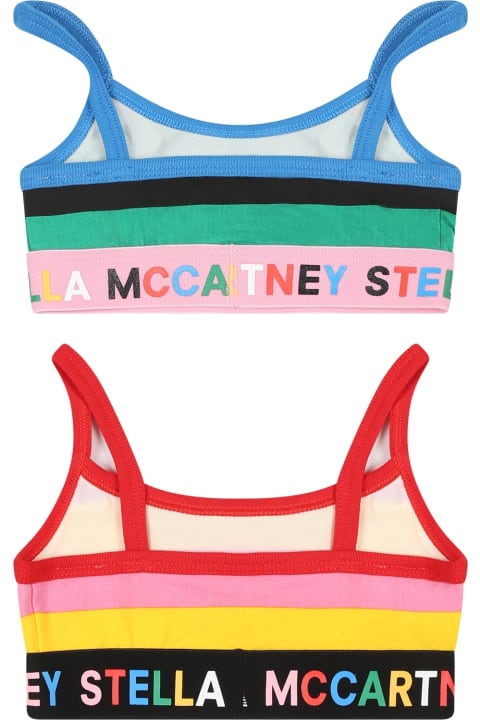 Stella McCartney Kids Underwear for Girls Stella McCartney Kids Multicolor Bra Set For Girlwith Logo