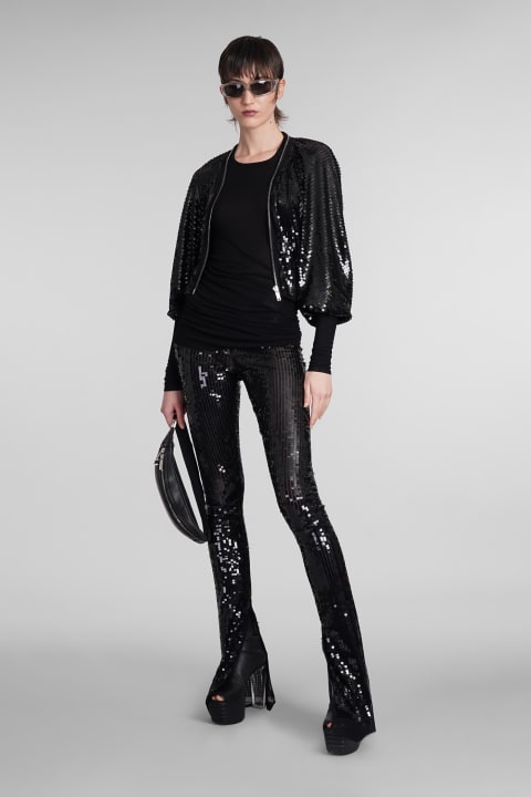 Fashion for Women Rick Owens Lilies Carmen Pants Leggings In Black Polyamide