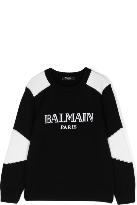 Balmain for Kids Balmain Pull Con Logo