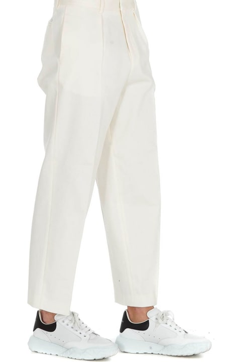 GCDS Pants for Women GCDS Cropped Cotton Trousers