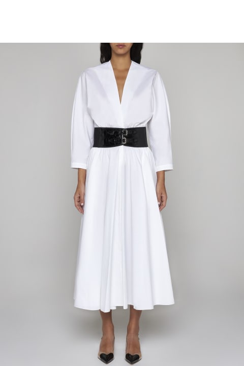 Alaia for Women Alaia Belted Cotton Dress