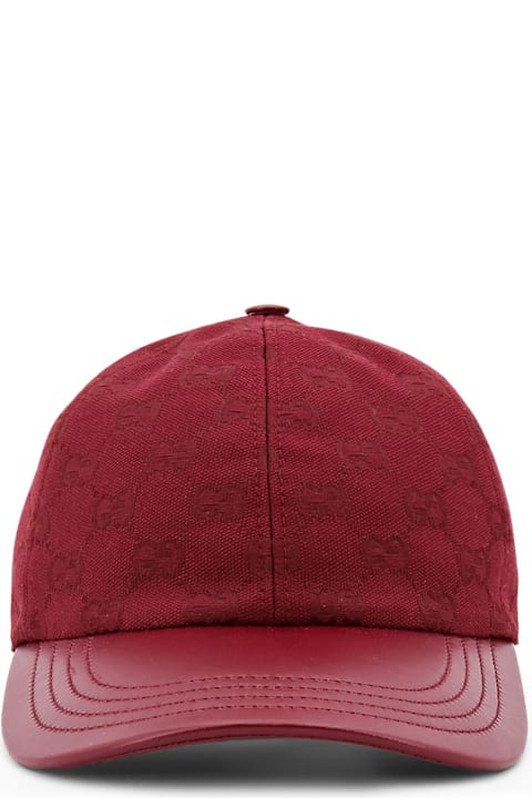 Gucci Hats for Women Gucci Baseball Cotton Blend Hat With Gg Motif