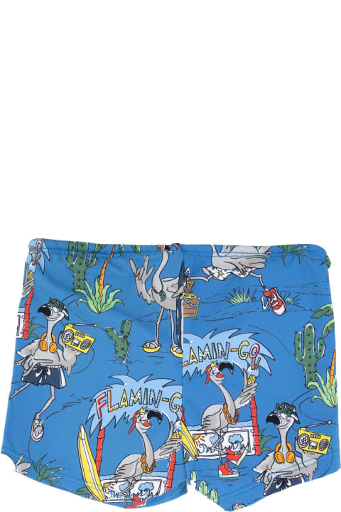 Swimwear for Baby Boys Stella McCartney Kids Flamingo Land Swim Shorts