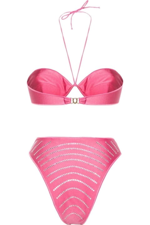 Oseree Swimwear for Women Oseree Flamingo Gem Balconette Bikini
