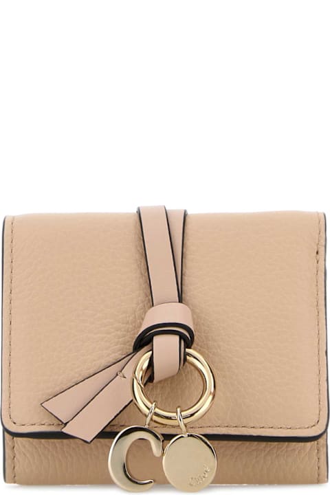 Chloé Powder Pink Leather Alphabet Wallet