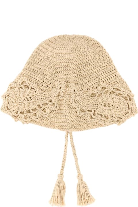 Alanui Hats for Women Alanui Sand Crochet A Love Letter To India Bucket Hat