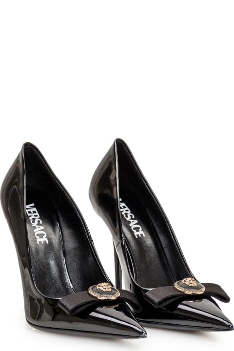High-Heeled Shoes for Women Versace Pump Ribbon