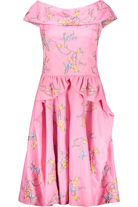 Moschino for Kids Moschino Dress With Floral Embroidery