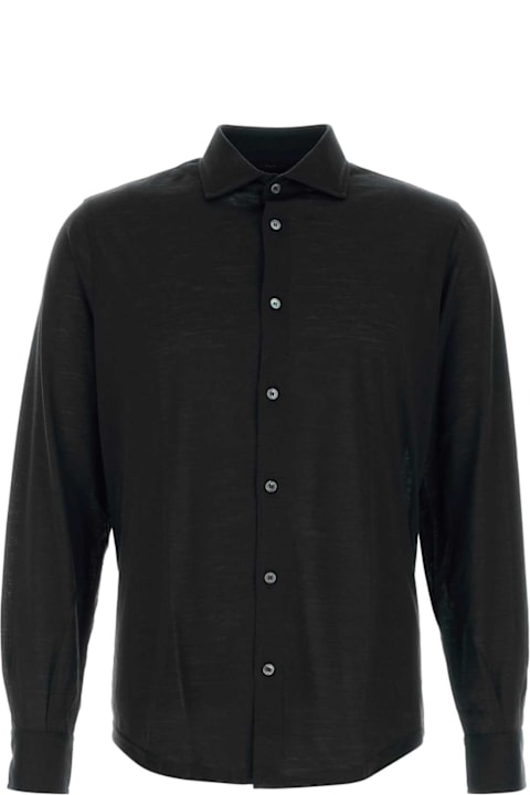 Fedeli for Women Fedeli Black Wool Shirt