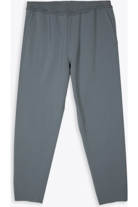 Milan Rib Tapered Pants 2 Grey knitted pant with elastic waistband - Milan rib tapered pants