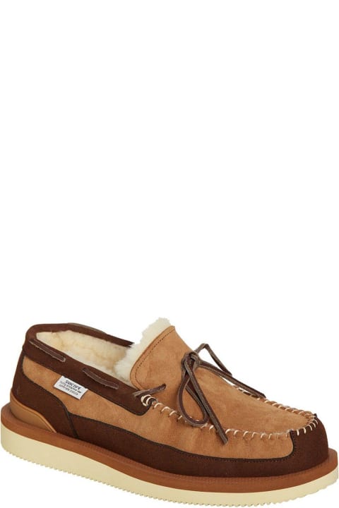 Shearling-lined Round Toe Loafers