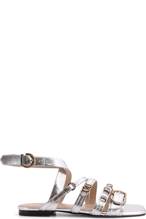 Pinko أحذية لـ السيدات Pinko Laminated Leather Sandals