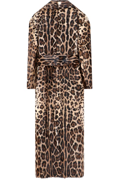 Homeware Dolce & Gabbana Double-breasted Goat Leather Coat