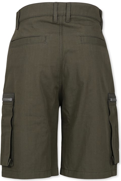 Givenchy Bottoms for Boys Givenchy Green Shorts For Boy With Logo