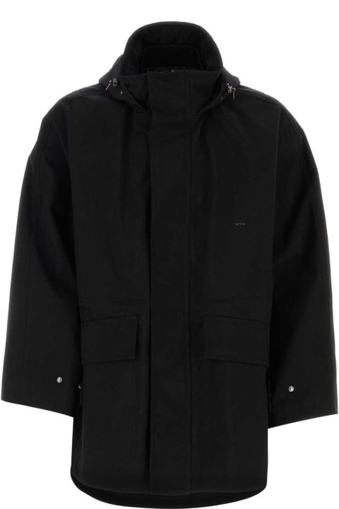 WOOYOUNGMI Coats & Jackets for Men WOOYOUNGMI Black Nylon Windbreaker