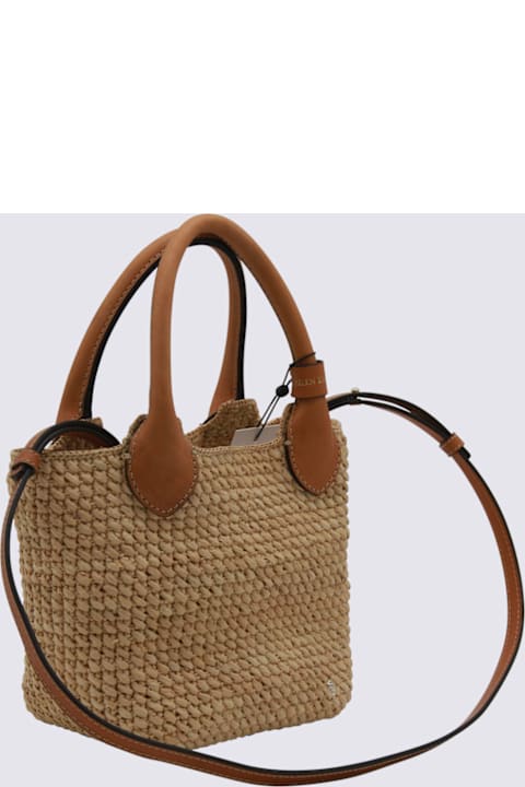 Helen Kaminski for Men Helen Kaminski Beige Raffia Satchel