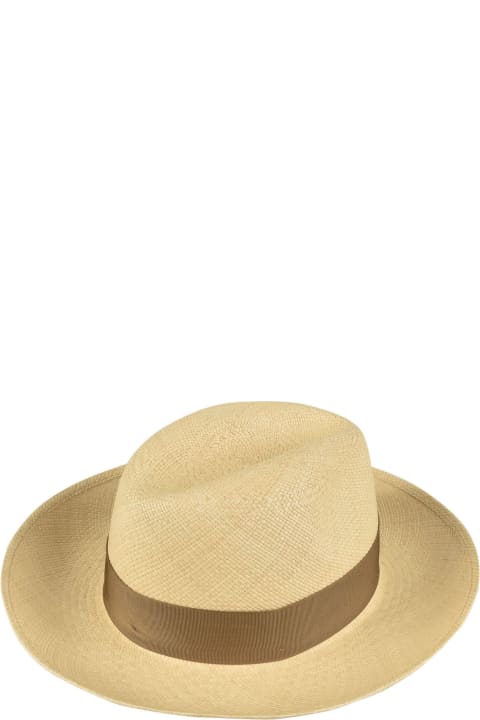 Fashion for Men Borsalino Woven Round Hat