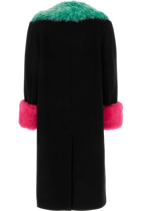 Gucci Coats & Jackets for Women Gucci Black Wool Blend Coat