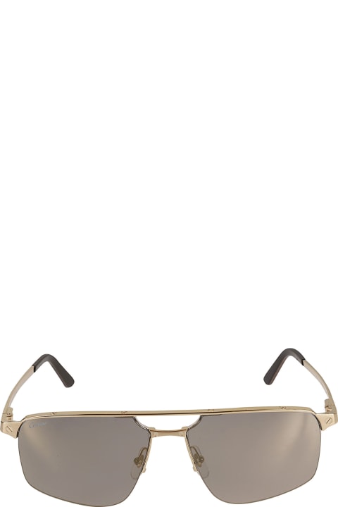 Fashion for Men Cartier Eyewear Aviator Square Sunglasses